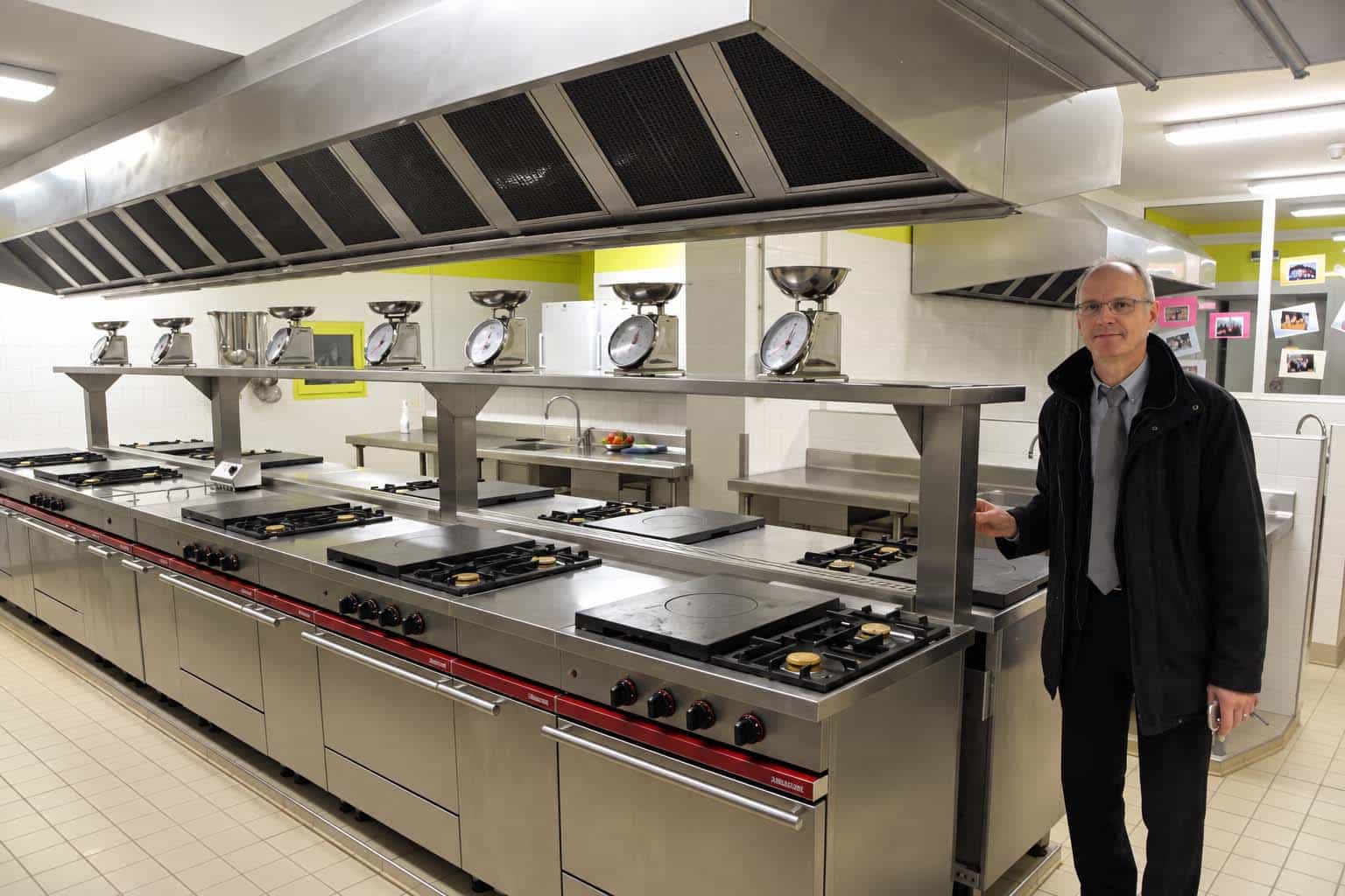 Cuisine pédagogique professionnelle équipée de la MFR du Moulin de la Planche